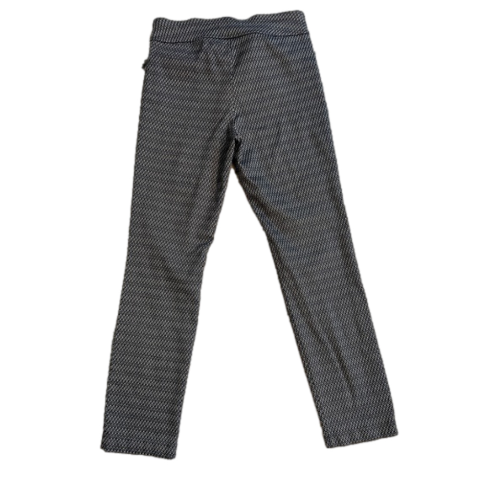 Dana Buchman Knit Tummy Control Pull On Ankle Dress Pants Geo Cubes Size S - Picture 8 of 12